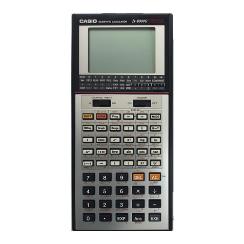 Casio FX-8000G User manual Casio FX-8000G User manual