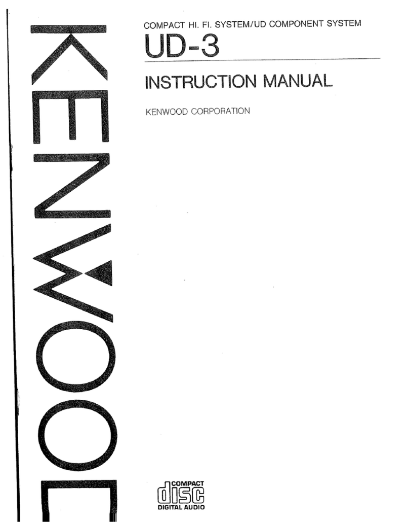 Kenwood UD-3 User manual