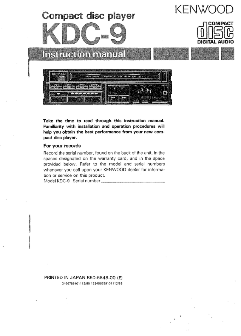 Kenwood KDC-9 User manual