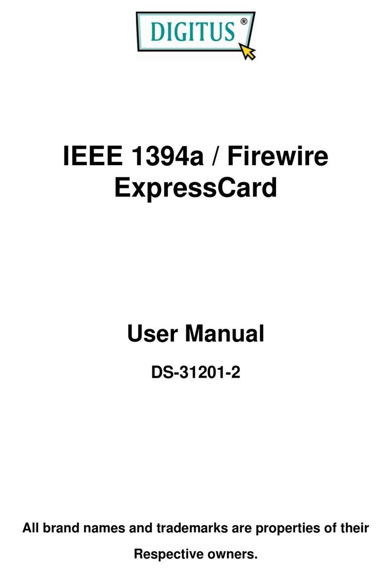 Digitus IEEE 1394a / FirewireExpressCard User manual