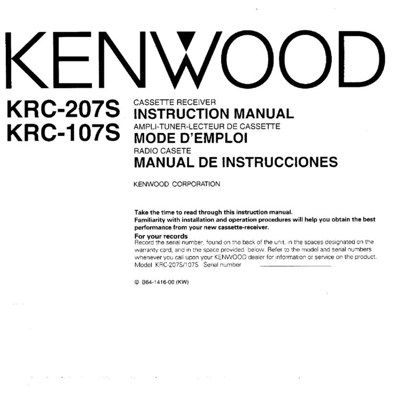 Kenwood KRC-207S User manual