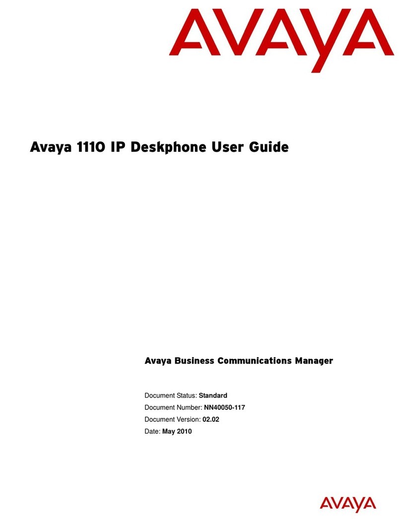 Avaya 1110 User manual