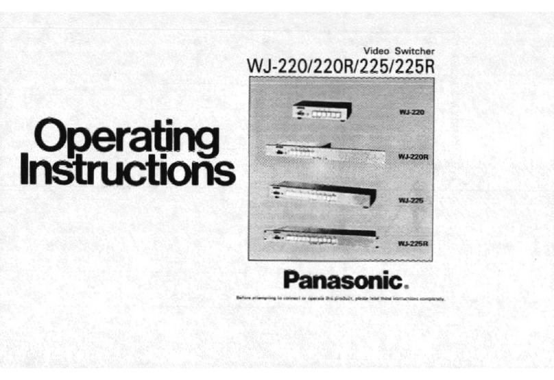 Panasonic WJ-220 operating instructions