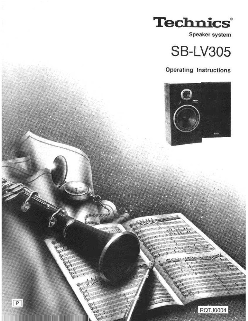 Technics SB-LV305 User manual