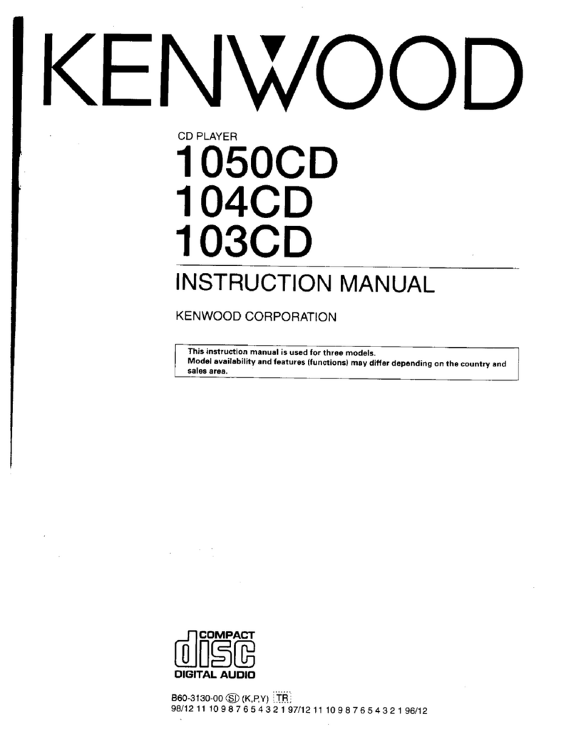 Kenwood 1050CD instruction manual