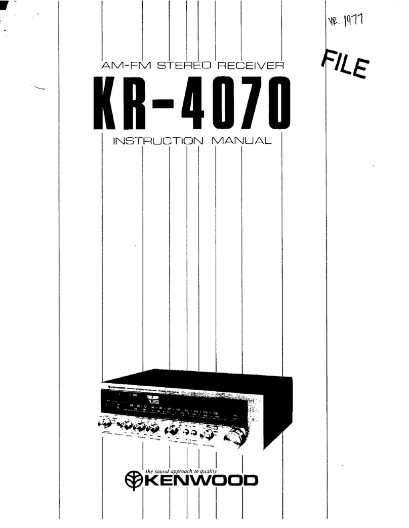 Kenwood KR-4070 instruction manual