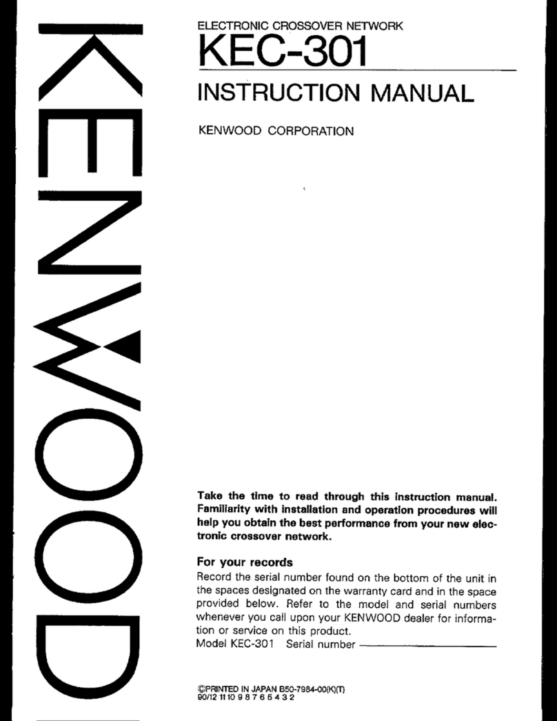 Kenwood KEC-301 User manual