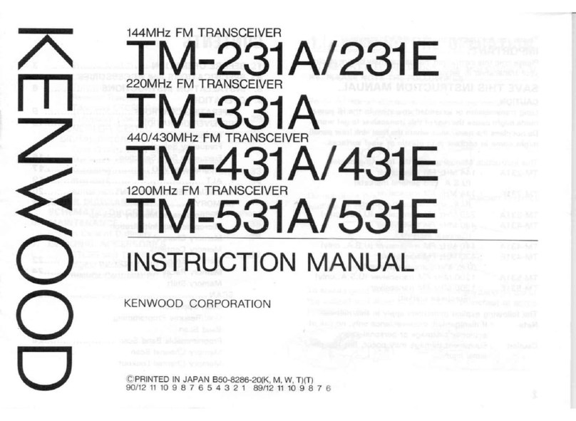 Kenwood TM-231A instruction manual
