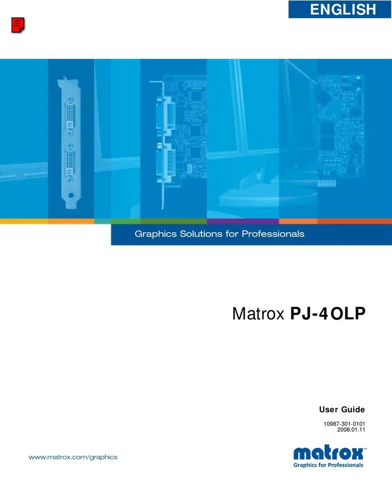 Matrox PJ-4OLP user guide Matrox PJ-4OLP user guide
