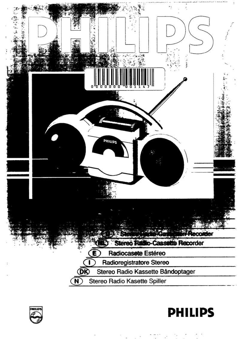 Philips Video Cassette Recorder instructions