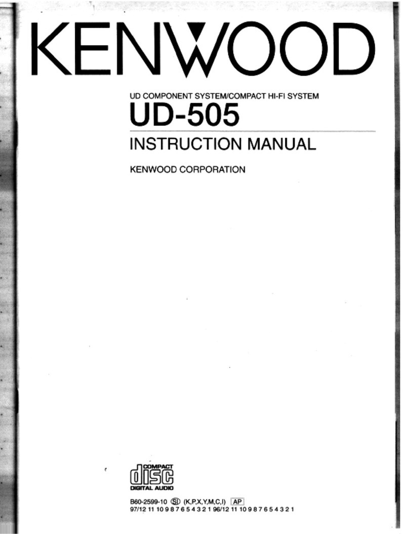 Kenwood UD-505 User manual