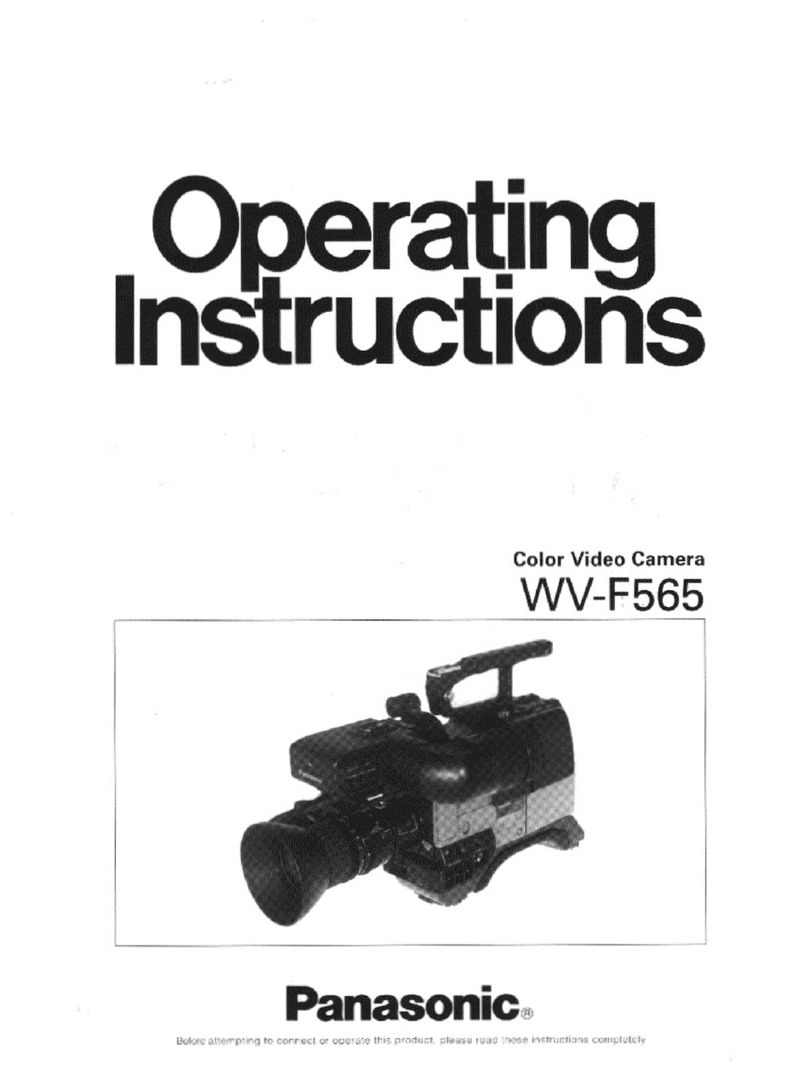 Panasonic WV-F565 User manual