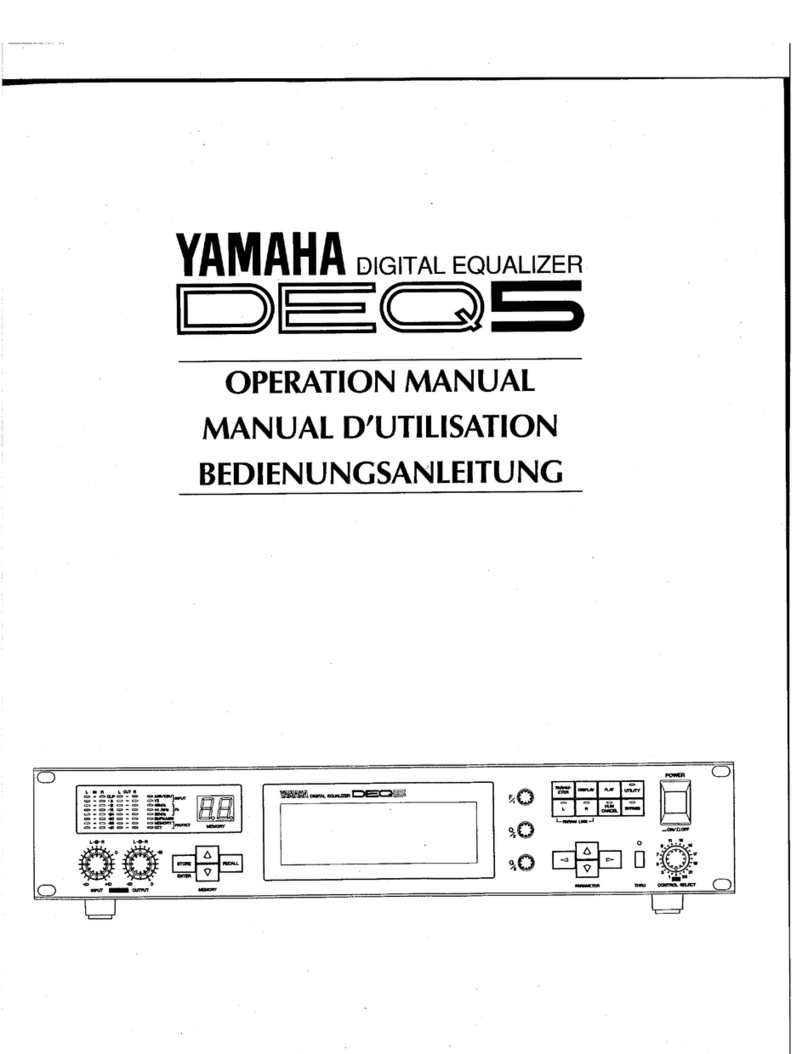 Yamaha DEQ5 User manual
