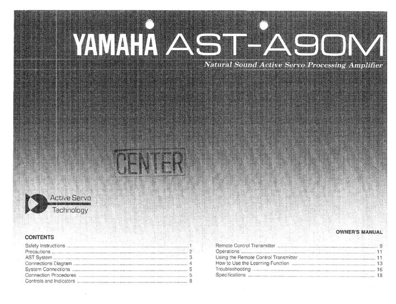 Yamaha AST-A90M owner's manual