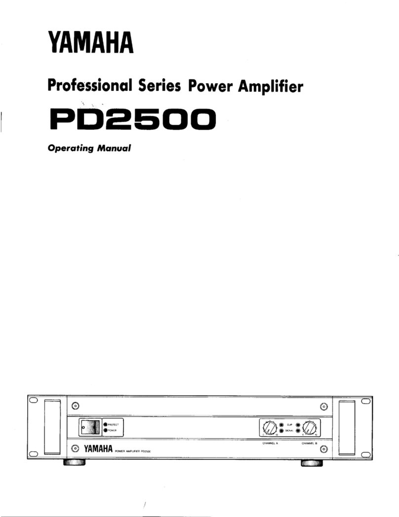 Yamaha PD2500 operating manual
