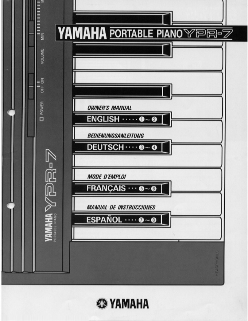 Yamaha YPR-7 owner's manual