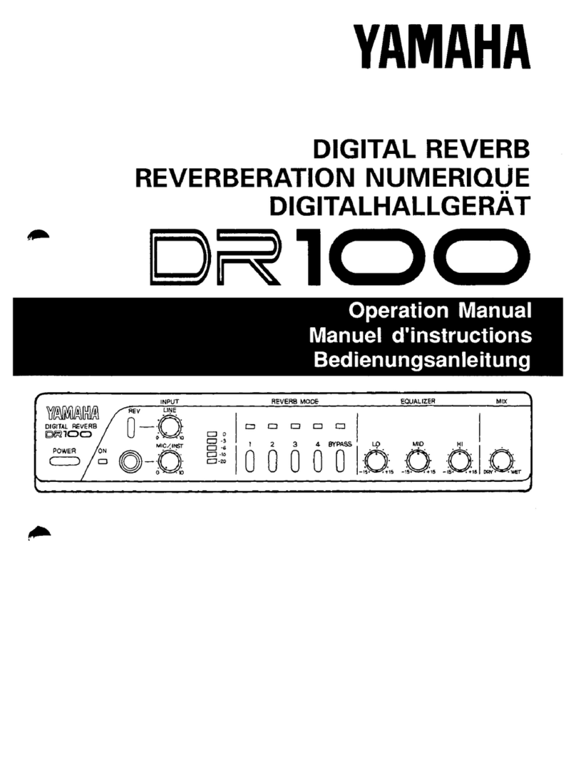 Yamaha DR100 User manual