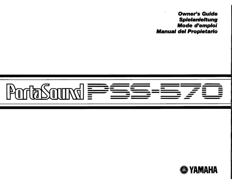 Yamaha PortaSound PSS-570 User manual