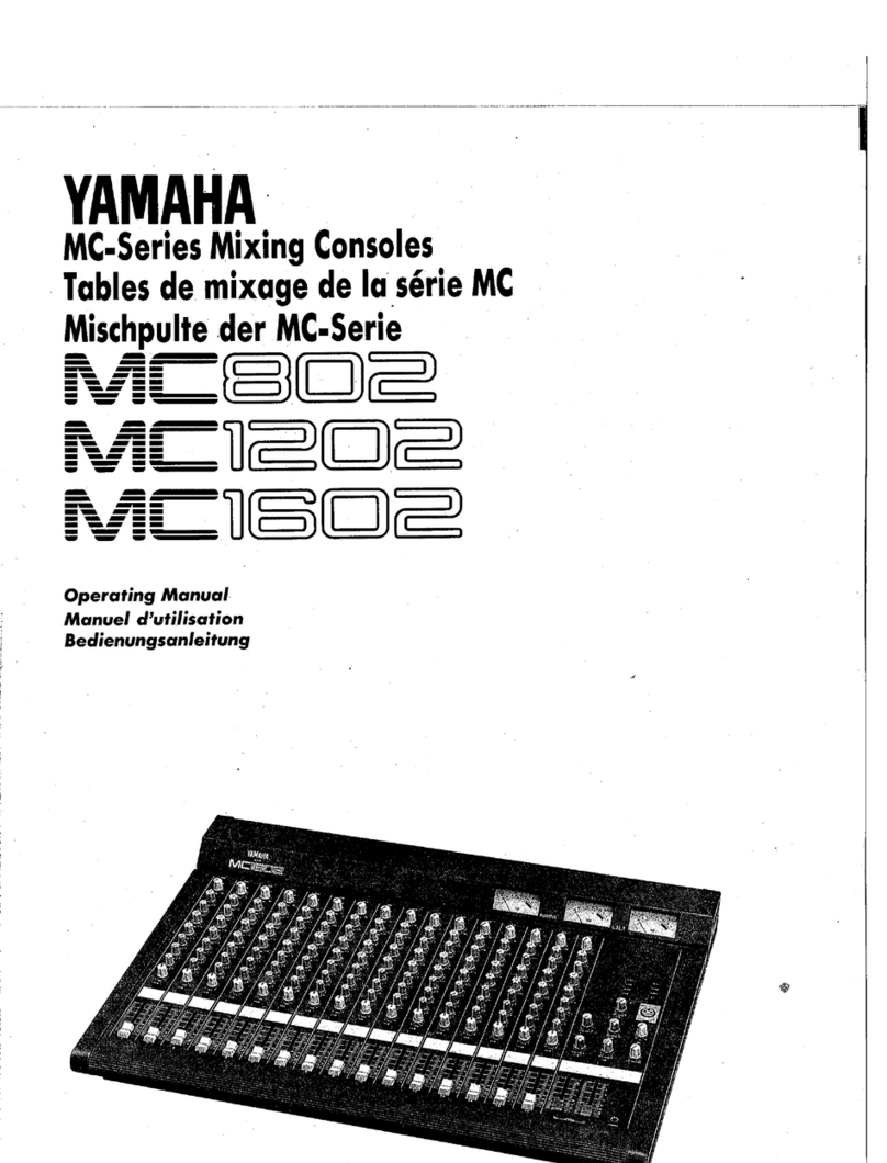 Yamaha MC802 operating manual