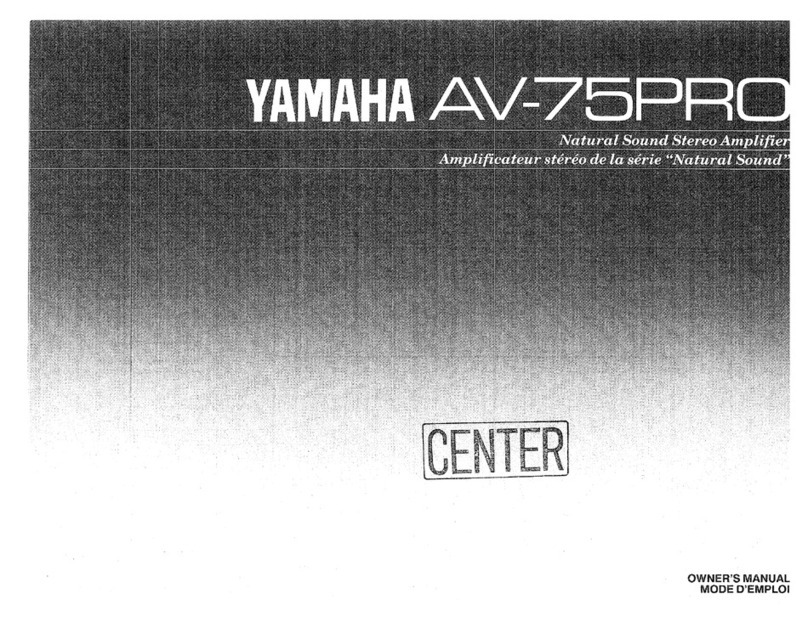 Yamaha AV-75PRO owner's manual