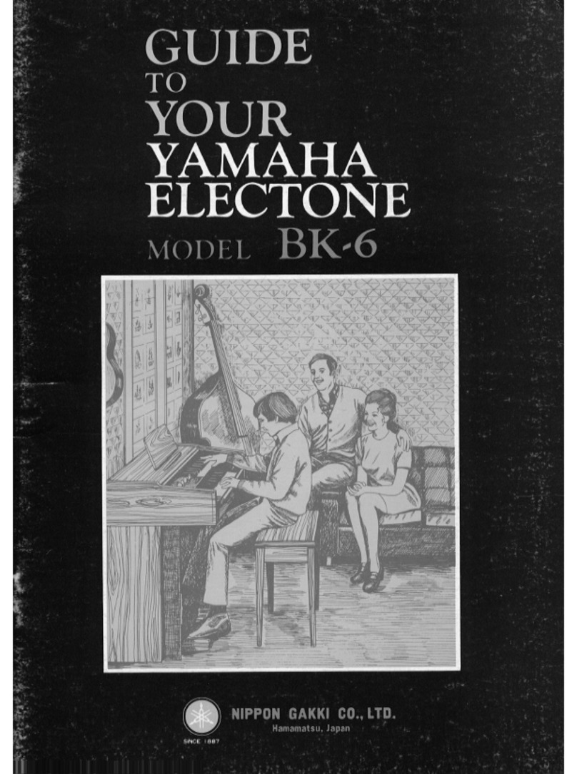 Yamaha Electone BK-6 Playing guide