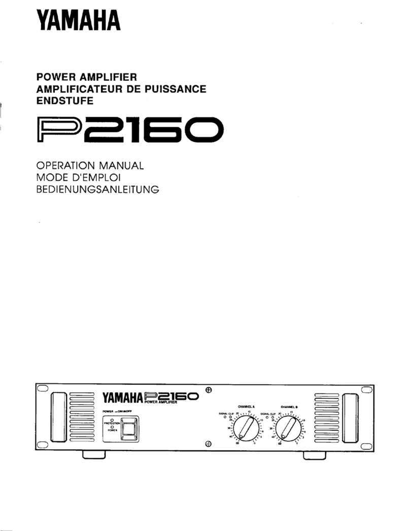 Yamaha P2160 User manual