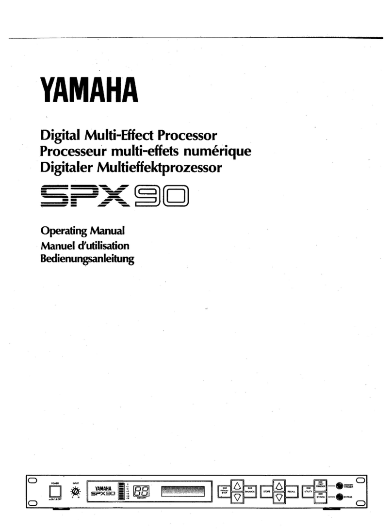 Yamaha SPX90 User manual
