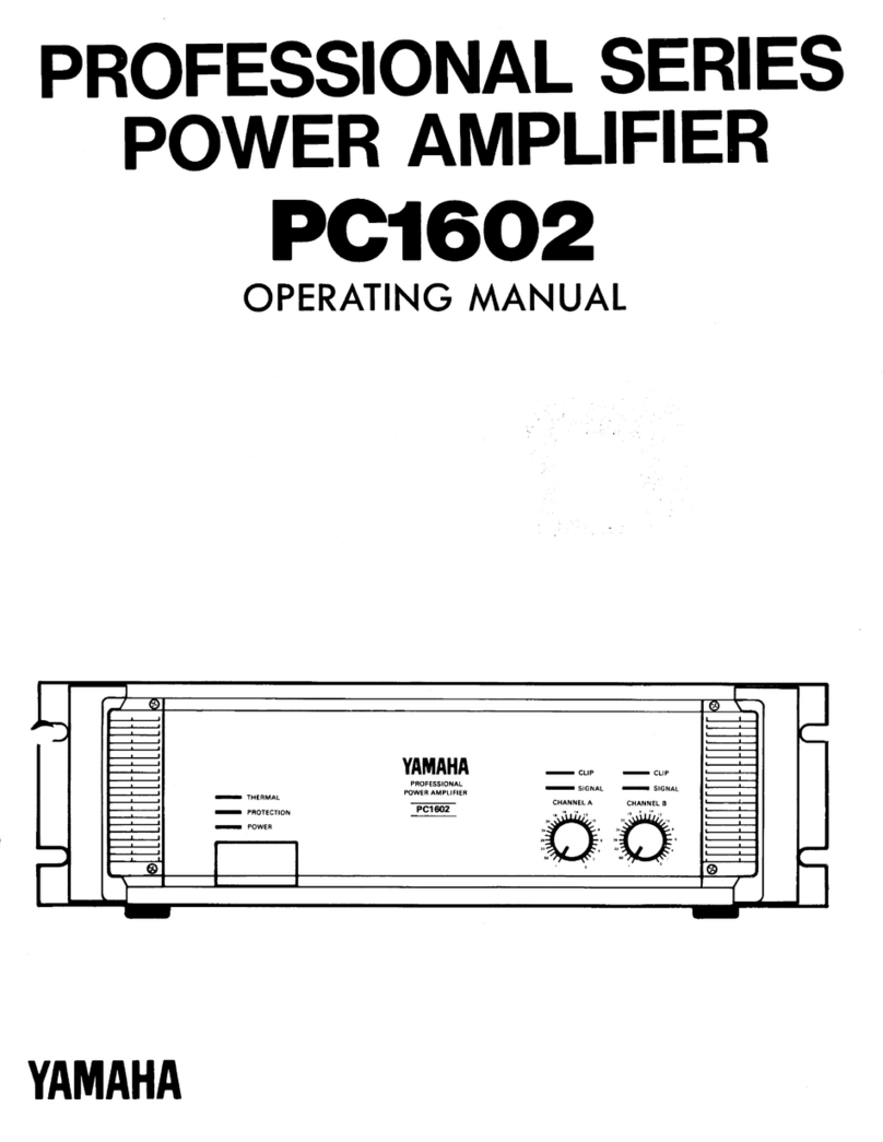 Yamaha PC1602 User manual Yamaha PC1602 User manual