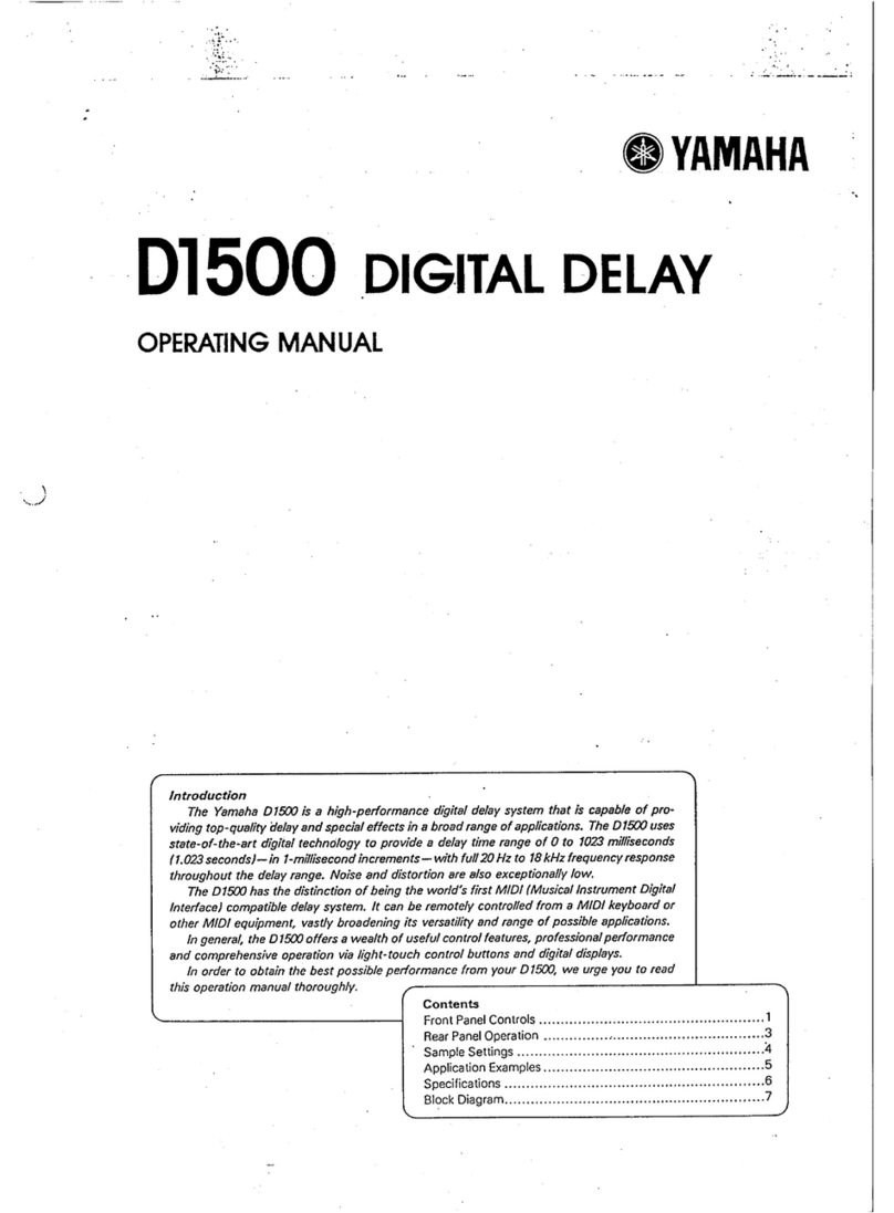 Yamaha D1500 User manual
