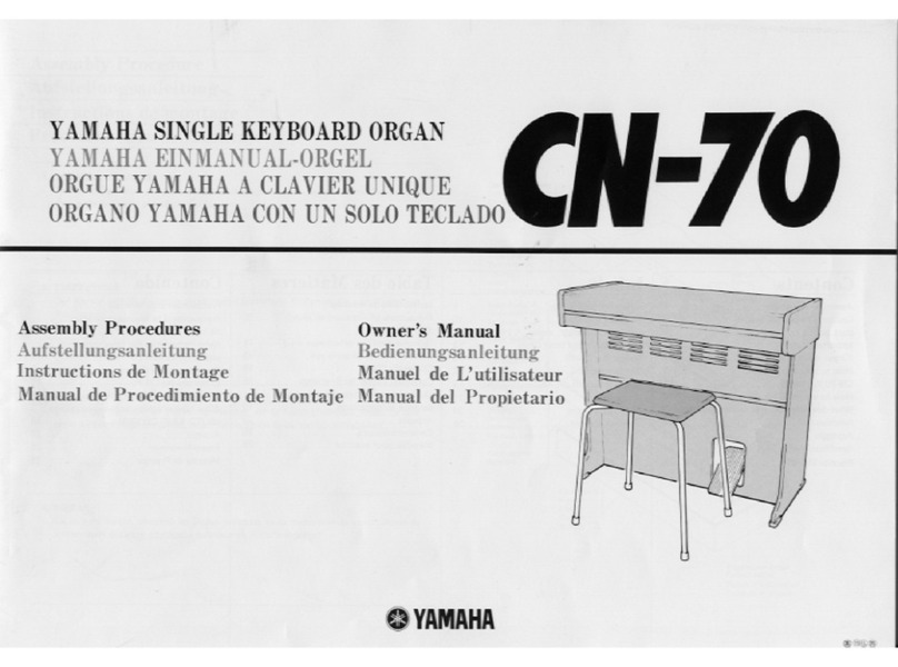 Yamaha CN-70 Assembly procedures and owner's manual