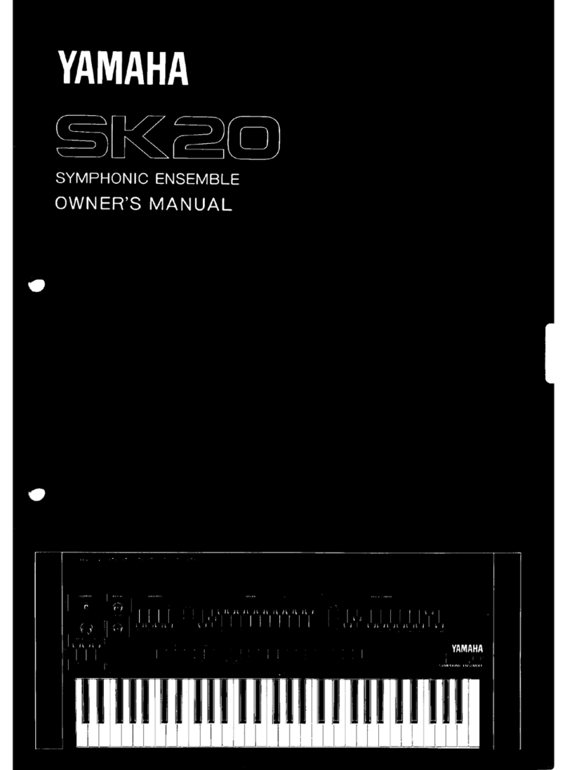 Yamaha Symphonic Ensemble SK20 owner's manual