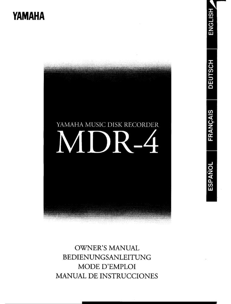 Yamaha MDR-4 User manual