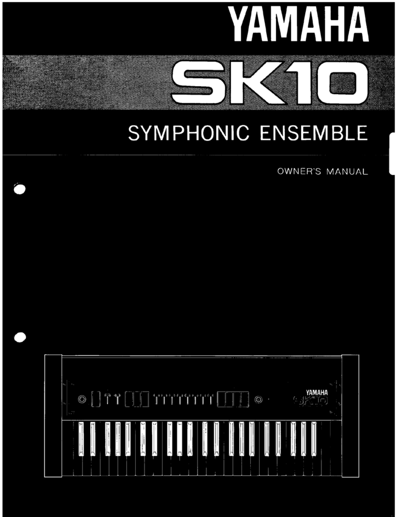 Yamaha Symphonic Ensemble SK10 User manual Yamaha Symphonic Ensemble SK10 User manual