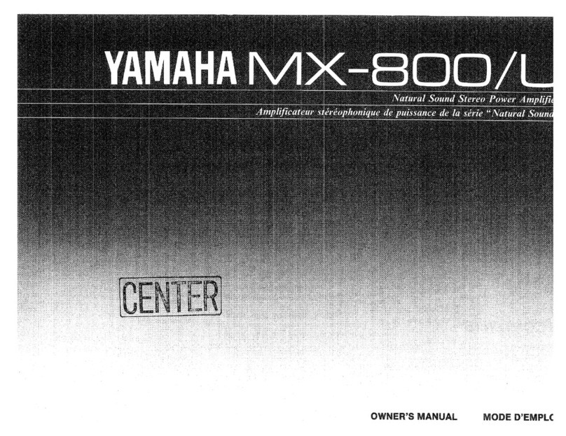 Yamaha MX-800/L User manual