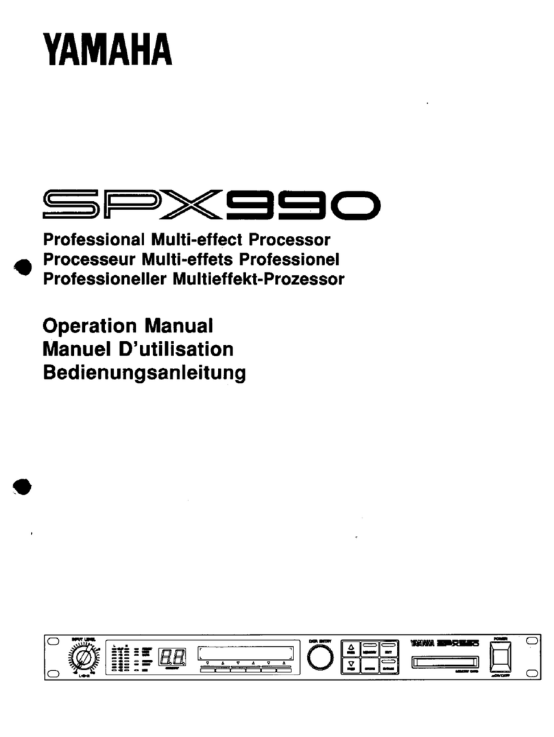 Yamaha SPX990 Operation manual