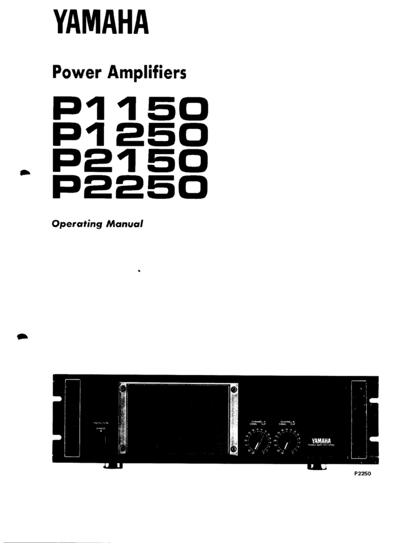 Yamaha P1150 User manual Yamaha P1150 User manual