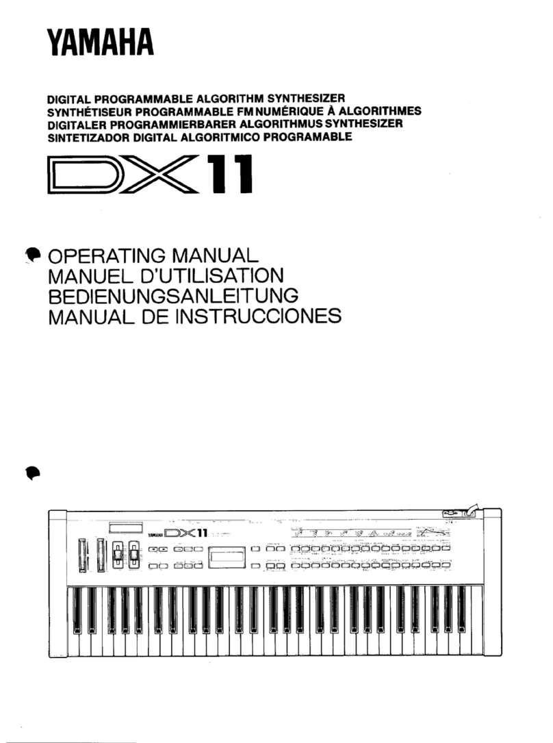 Yamaha DX11 operating manual