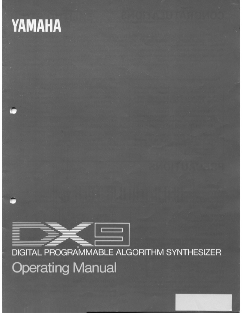 Yamaha DX9 User manual
