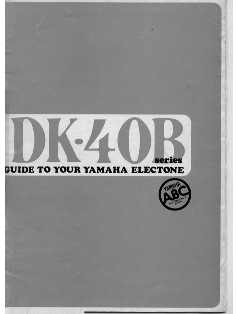 Yamaha Electone DK-40B Series manual