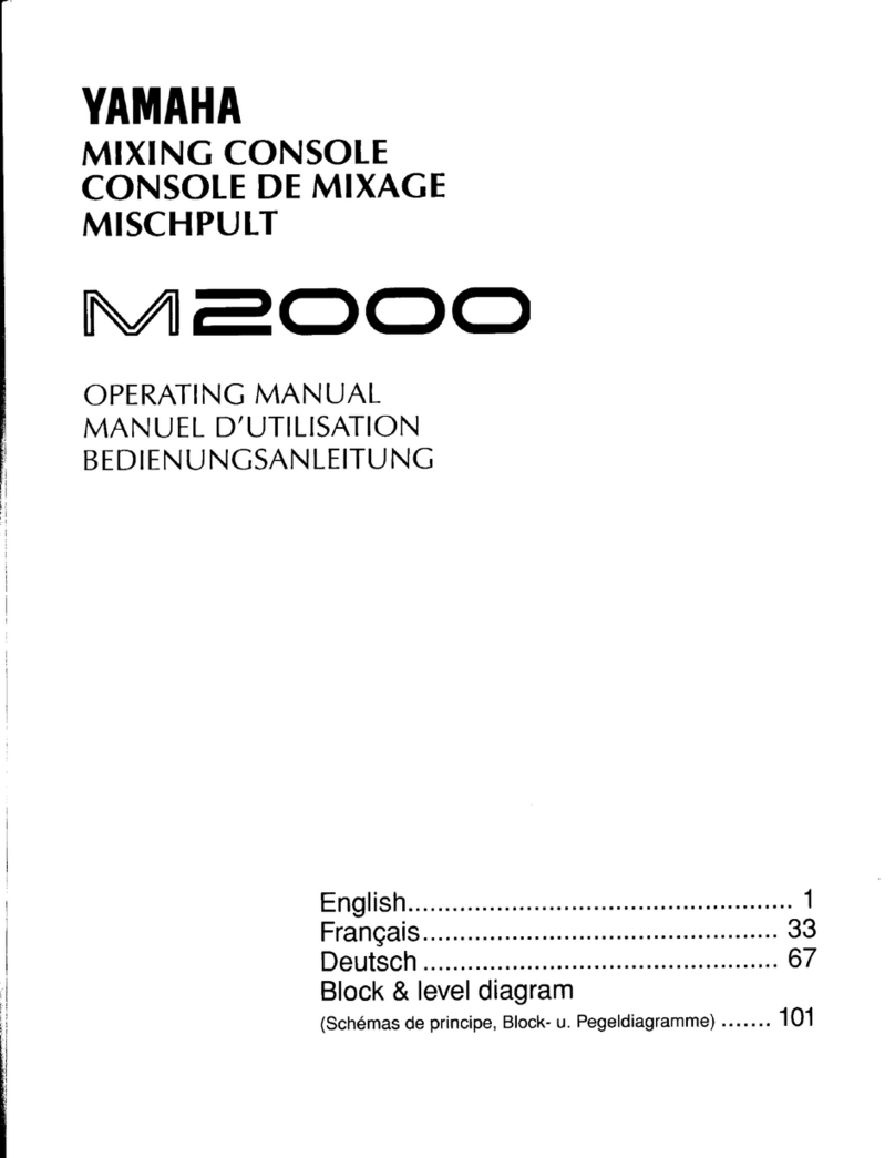 Yamaha M2000 User manual