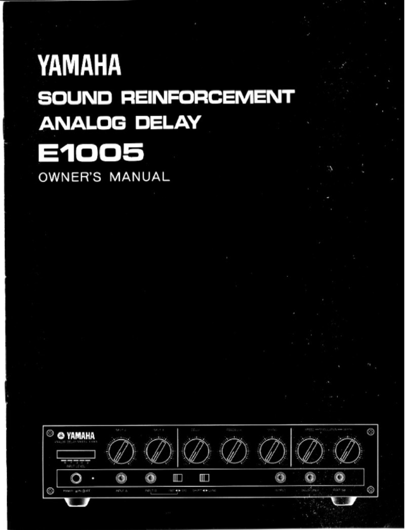 Yamaha E1005 User manual