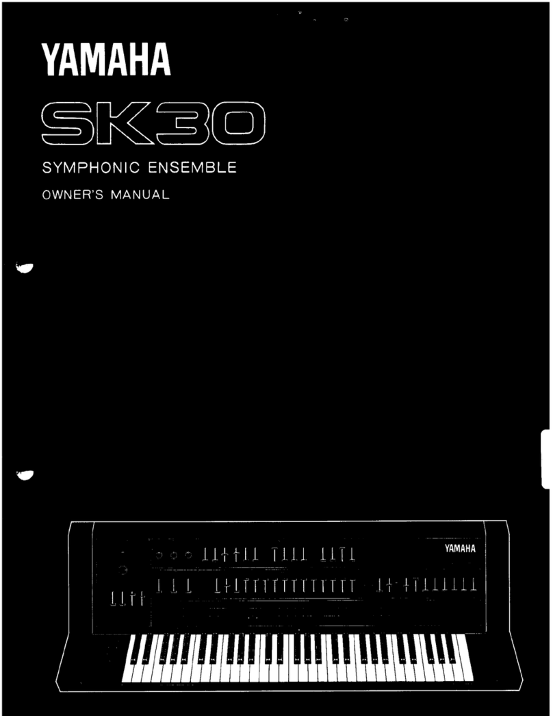 Yamaha Symphonic Ensemble SK30 User manual
