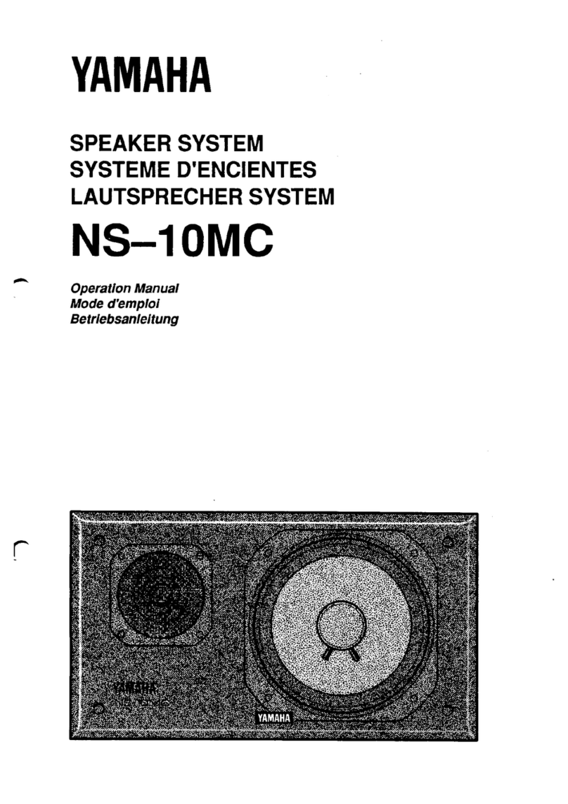Yamaha NS-10MC Operation manual