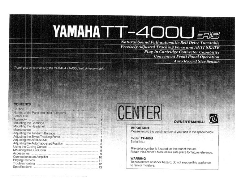 Yamaha TT-400URS owner's manual