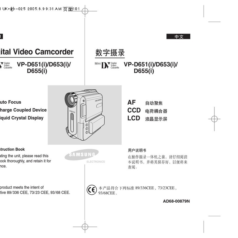 Samsung VP-D651 Owner's manual