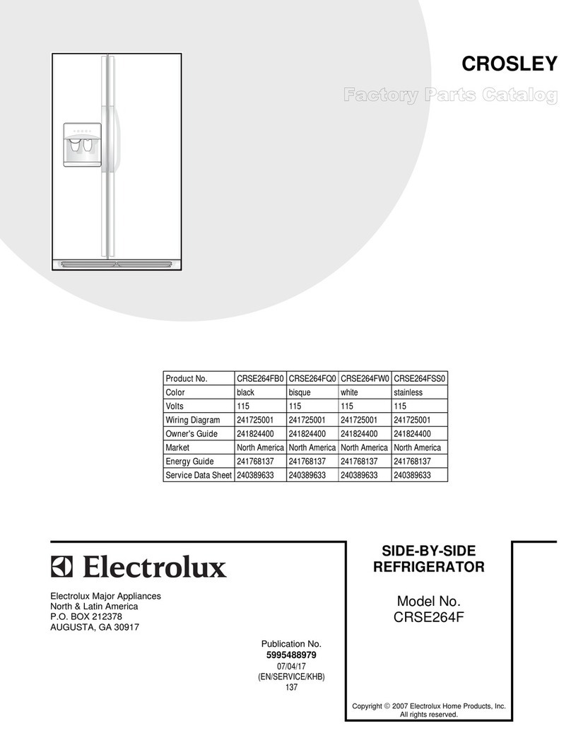 Electrolux CRSE264FB0 Factory parts catalog Electrolux CRSE264FB0 Factory parts catalog