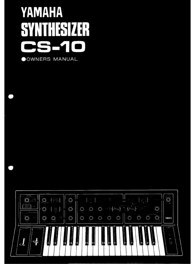 Yamaha CS-10 User manual Yamaha CS-10 User manual