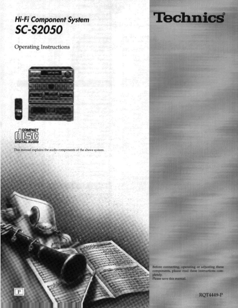 Technics SC-S2050 Quick start guide Technics SC-S2050 Quick start guide