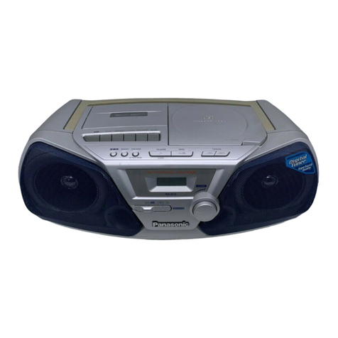 Panasonic RXD11 - RADIO CASSETTE W/CD operating instructions