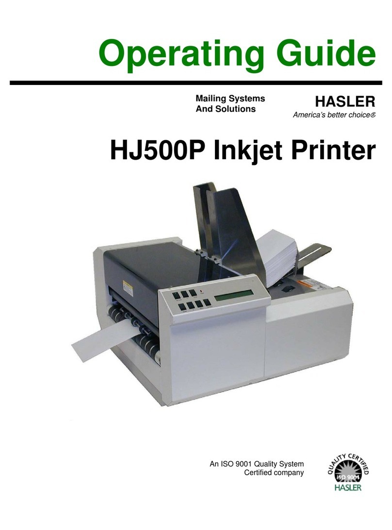 Hasler HJ500P User manual